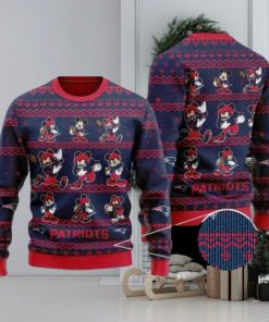 Patriots Mickey Mouse Knitted Ugly Christmas Sweater