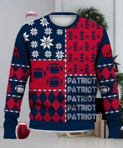 Patriots Retro Football American Ugly Christmas Sweater For Men And Women