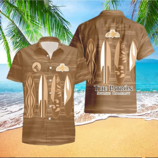 Patrýn Tequila Surfboard Funny Summer Beach Hawaiian Shirt And Shorts