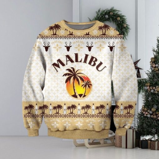 Pattern Malibu Rum Ugly Sweater Christmas Party