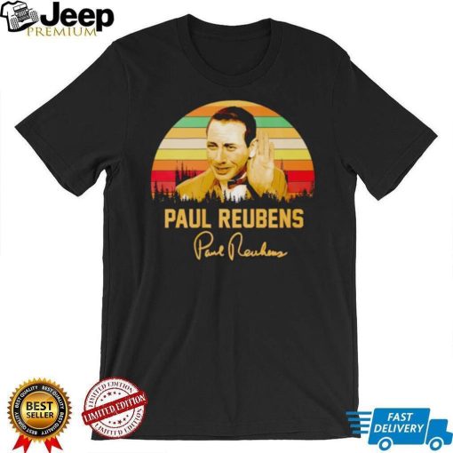 Paul Reubens vintage signature shirt