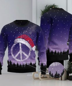 Peace Hippie Ugly Christmas Sweater, Merry Ugly Christmas Sweater