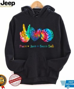 Peace Love Bocce Ball Tie Dye T Shirt