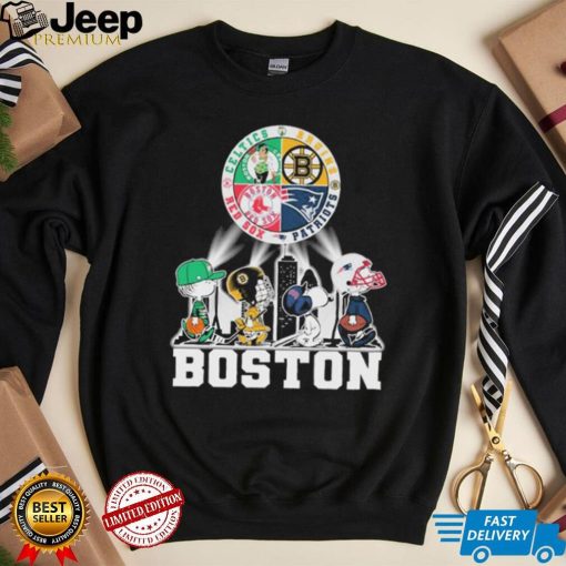 Peanuts Characters Boston Sports Teams City Walking Shirt