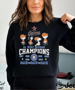 Peanuts Characters Houston Astros AL West Division Champions Back To Back To Back Shirt