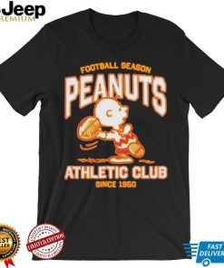 Peanuts Charlie Brown football season athletic club since 1950 shirt