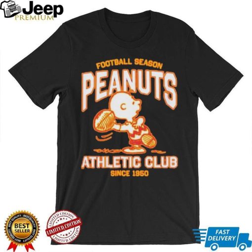 Peanuts Charlie Brown football season athletic club since 1950 shirt