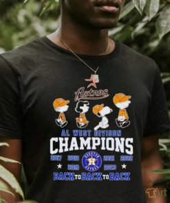 Original Peanuts Snoopy And Friend Houston Astros 2017-2023 Al West  Division Champions Shirt, hoodie, sweater, long sleeve and tank top