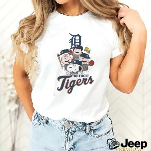 Peanuts MLB Detroit Tigers Snoopy And Friends 2023 T Shirt