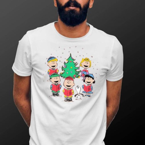 Peanuts Mad Engine Caroling Graphic T Shirt