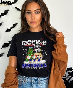 Peanuts NFL Seattle Seahawks Rockin Around Christmas Tree shirt