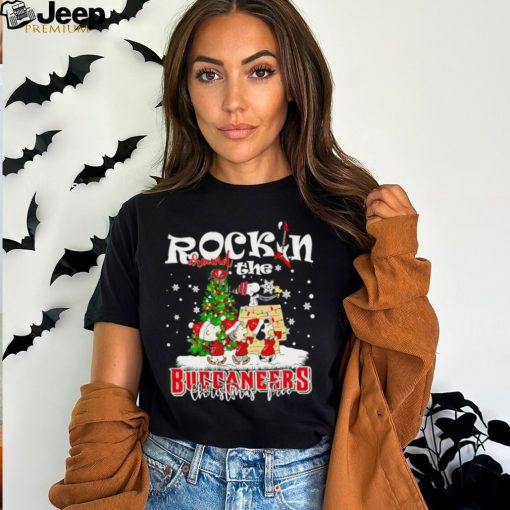 Peanuts NFL Tampa Bay Buccaneers Rockin Around Christmas Tree shirt