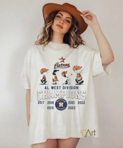 Peanuts Snoopy And Friend Houston Astros 2017 2023 Al West Division Champions Shirt