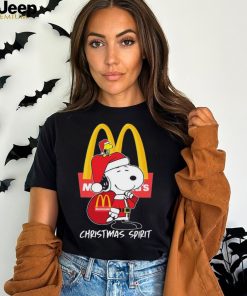 Peanuts Snoopy And Woodstock Mcdonald’s Christmas Spirit Shirt