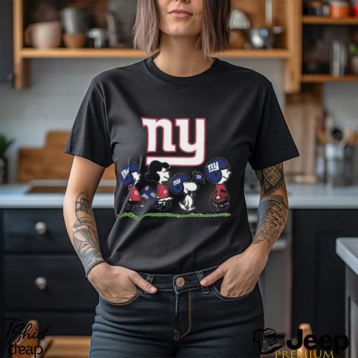 Peanuts Snoopy Football team with the new york giants NFL Shirt