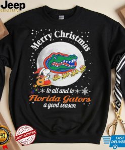 Peanuts Snoopy Merry Christmas To All And To All A Florida Gators A Good Season Shirt