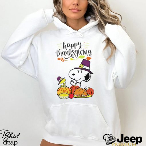 Peanuts Snoopy dog happy thanksgiving shirt