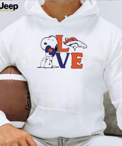 Peanuts Snoopy love Denver Broncos shirt