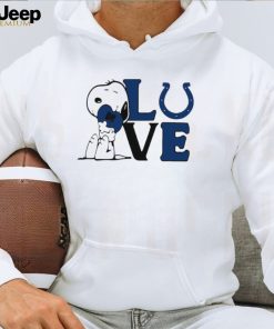 Peanuts Snoopy love Indianapolis Colts shirt