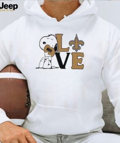 Peanuts Snoopy love New Orleans Saints shirt