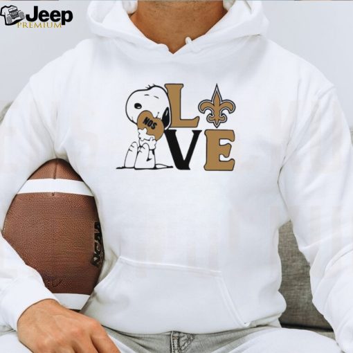 Peanuts Snoopy love New Orleans Saints shirt