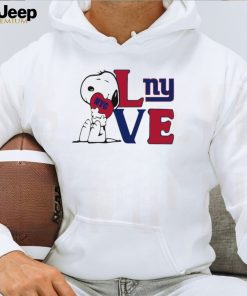 Peanuts Snoopy love New York Giants shirt