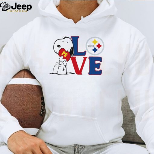 Peanuts Snoopy love Pittsburgh Steelers shirt