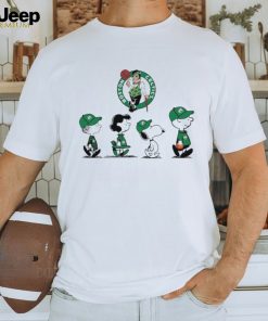 Peanuts characters Boston Celtics shirt