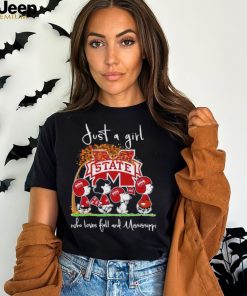 Peanuts just a girl who loves fall and Mississippi shirt