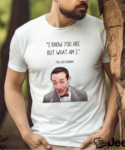 Pee Wee Herman I Know You are But What Am I Vector Types of Shirts