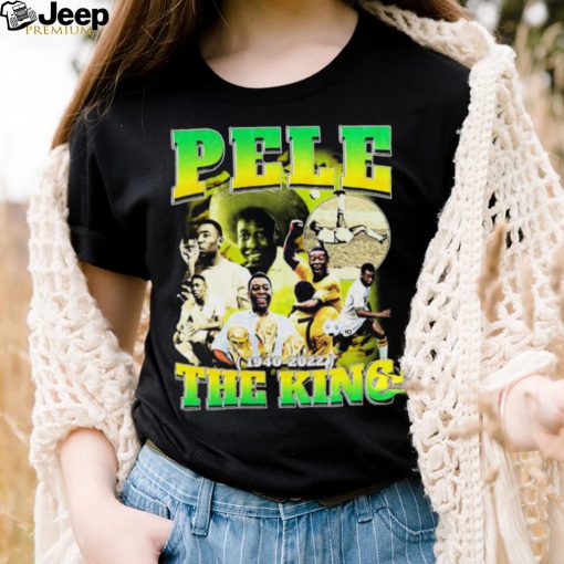 Pele The King Rip Vintage Rest In Peace Pele Brazil Bootleg 90s Design Shirt