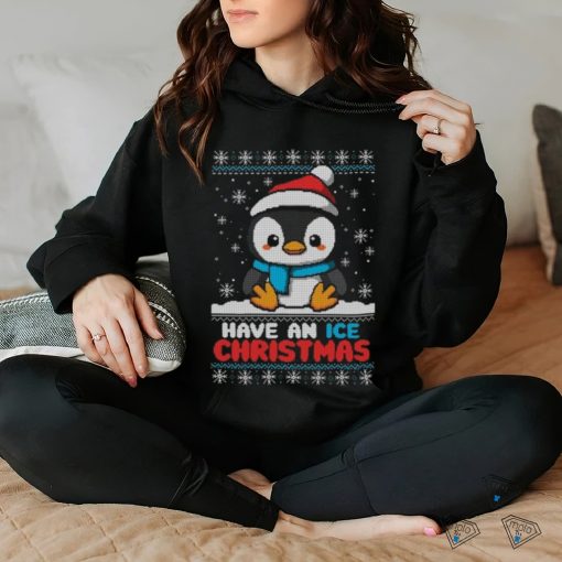 Penguin ice christmas Merry Christmas shirt