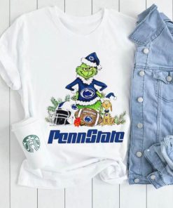 Penn State Lions Grinch and Max dog funny Christmas shirt