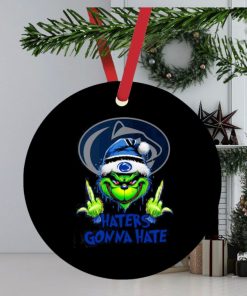 Penn State Nittany Lions Grinch Santa Middle finger haters gonna hate ornament