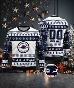 Penn State Nittany Lions Hockey Custom Ugly Christmas Sweater