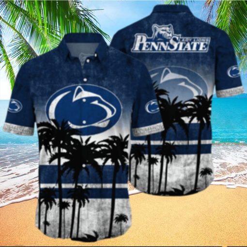 Penn State Nittany Lions Logo Coconut Tropical Hawaiian Shirt Beach Gift For Fans