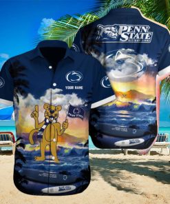 Penn State Nittany Lions NCAA Exotic Custom Name Men And Women Sports Teams Hawaiian Shirt Gift