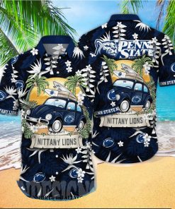 Penn State Nittany Lions NCAA Floral 3D Hawaiian Shirt