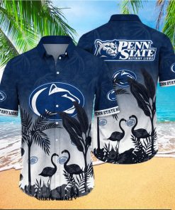 Penn State Nittany Lions NCAA Flower 3D All Over Print Hawaiian Shirt