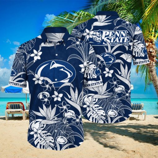 Penn State Nittany Lions NCAA Hawaiian Shirt Shortstime Aloha Shirt