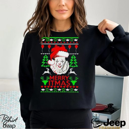 Pennywise Horror Merry litmas Christmas shirt