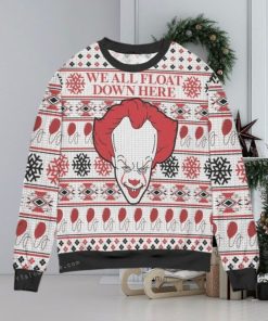 Pennywise We All Float Down Here Christmas Ugly Sweater Mens