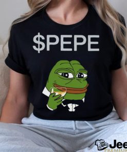 Pepe Drinking Wine Shirt