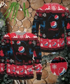 Pepsi All Over Printed Ugly Sweater Uniform Sweater Party Gift Custom Name