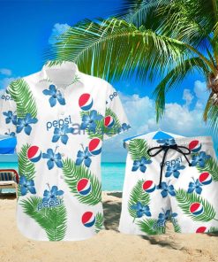 Pepsi Hibiscus Flower Pattern Hawaiian Shirt And Short For Men And Women hawaiian shirt