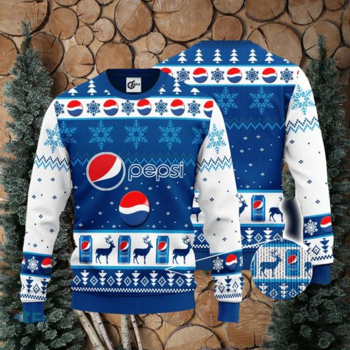 Pepsi Snowflake Pattern Ugly Christmas Sweater Gift For Christmas