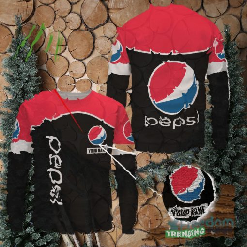 Pepsi UGLY Sweater 3D Ugly Christmas Sweater Best Gift Custom Name