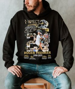 Perfect Roger Federer 24 Years 1998 2022 Signature Shirt