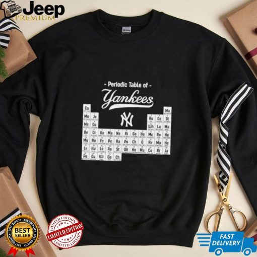 Periodic Table of New York Yankees 2023 shirt