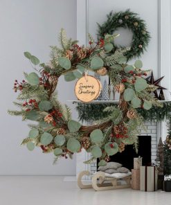 Personalised Mountain Spruce Wreath 60cm